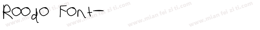 Roodo Font字体转换